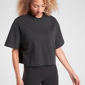 Black athleta crop top